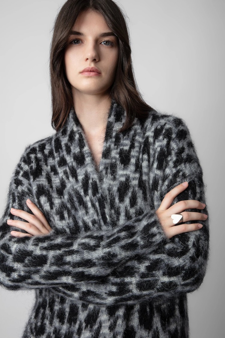 Zadig & Voltaire Leopard-print Cardigan Coat
