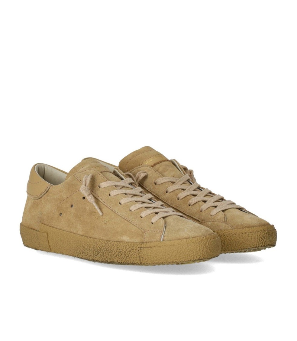 Philippe Model Prsx Daim 70 Beige Sneaker In Brown