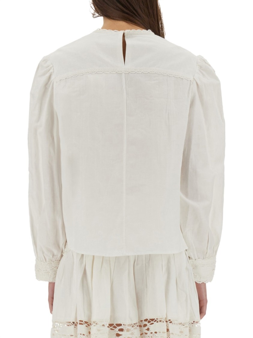 Shop Isabel Marant Étoile "valmira" Top In White
