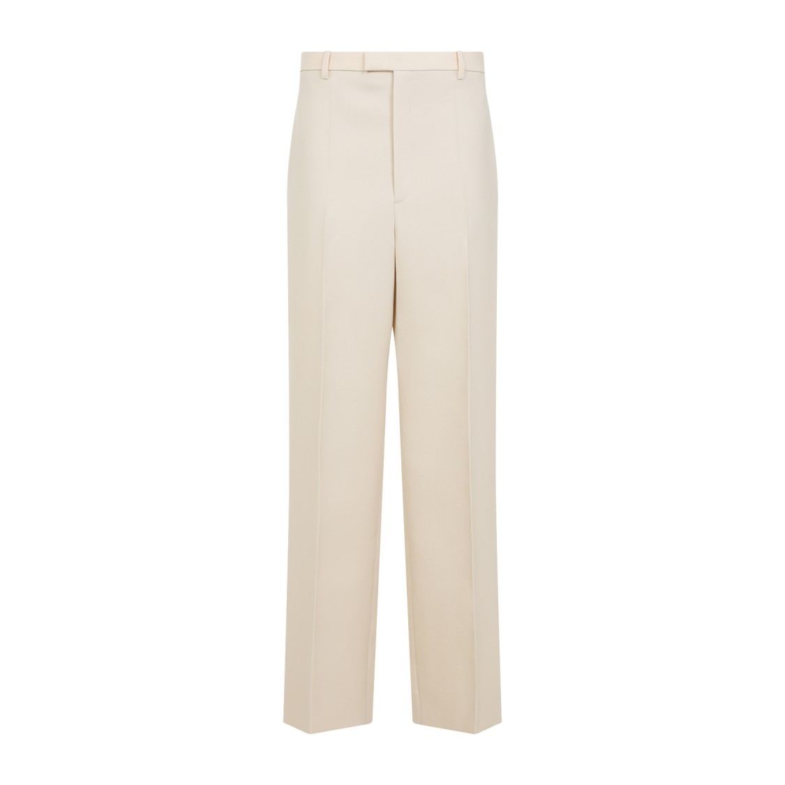 CARVEN CARVEN HIGH-WAISTED TAILORED WOOL TROUSERS WITH SUBTLE PLEATS