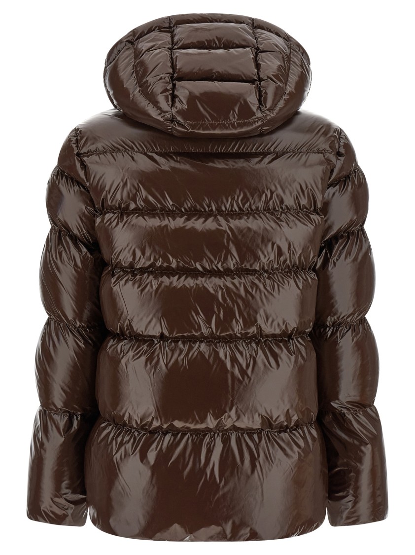 Pinko Eleodoro Puffer Jackets Brown In Brown