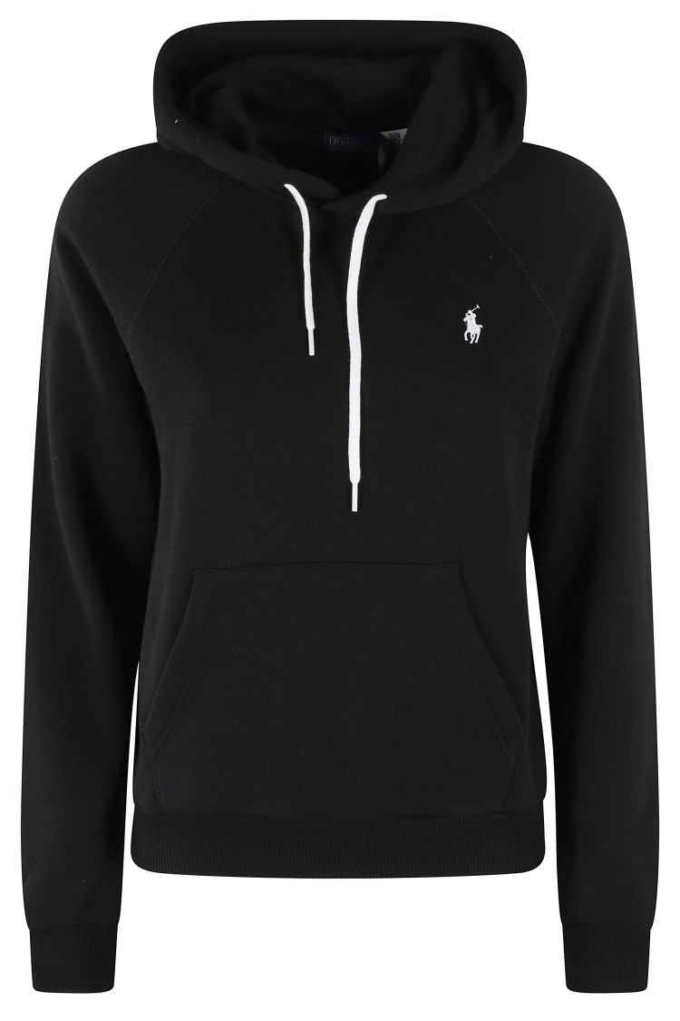 POLO RALPH LAUREN POLO RALPH LAUREN BOXY-FIT BLACK HOODIE 