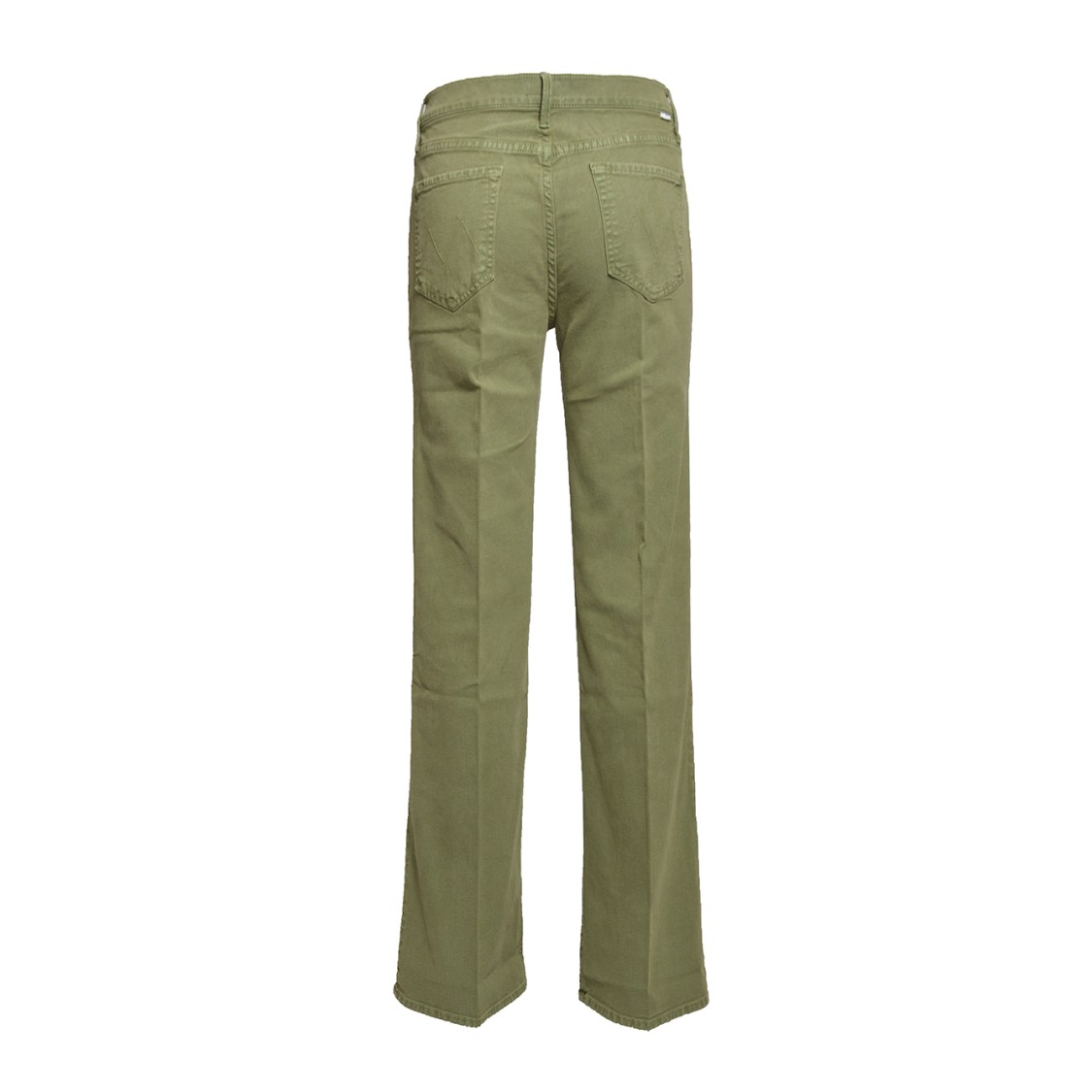 Mother The Kick It Jeans In Olive Green Denim