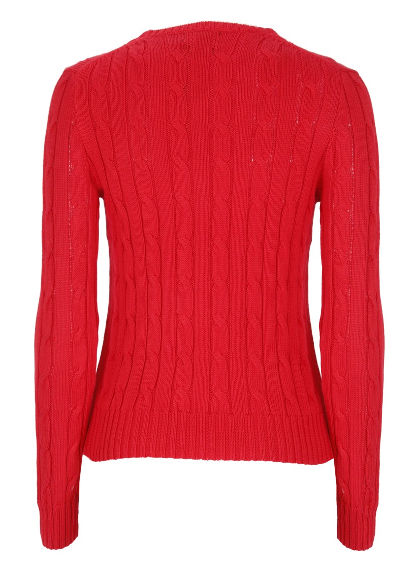 Shop Polo Ralph Lauren Red Cotton Sweater