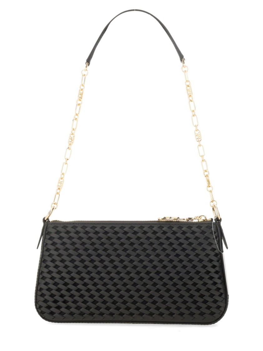 MICHAEL MICHAEL KORS MICHAEL MICHAEL KORS EMPIRE POUCH WITH TEXTURED DESIGN AND DETACHABLE CHAIN STRAP