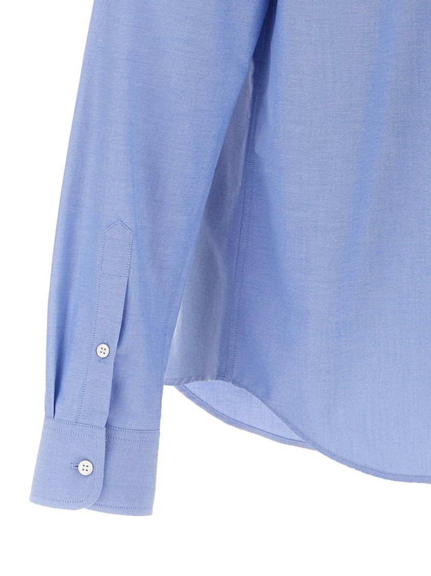 Valentino Camicia Maniche Lunghe Celeste In Blue