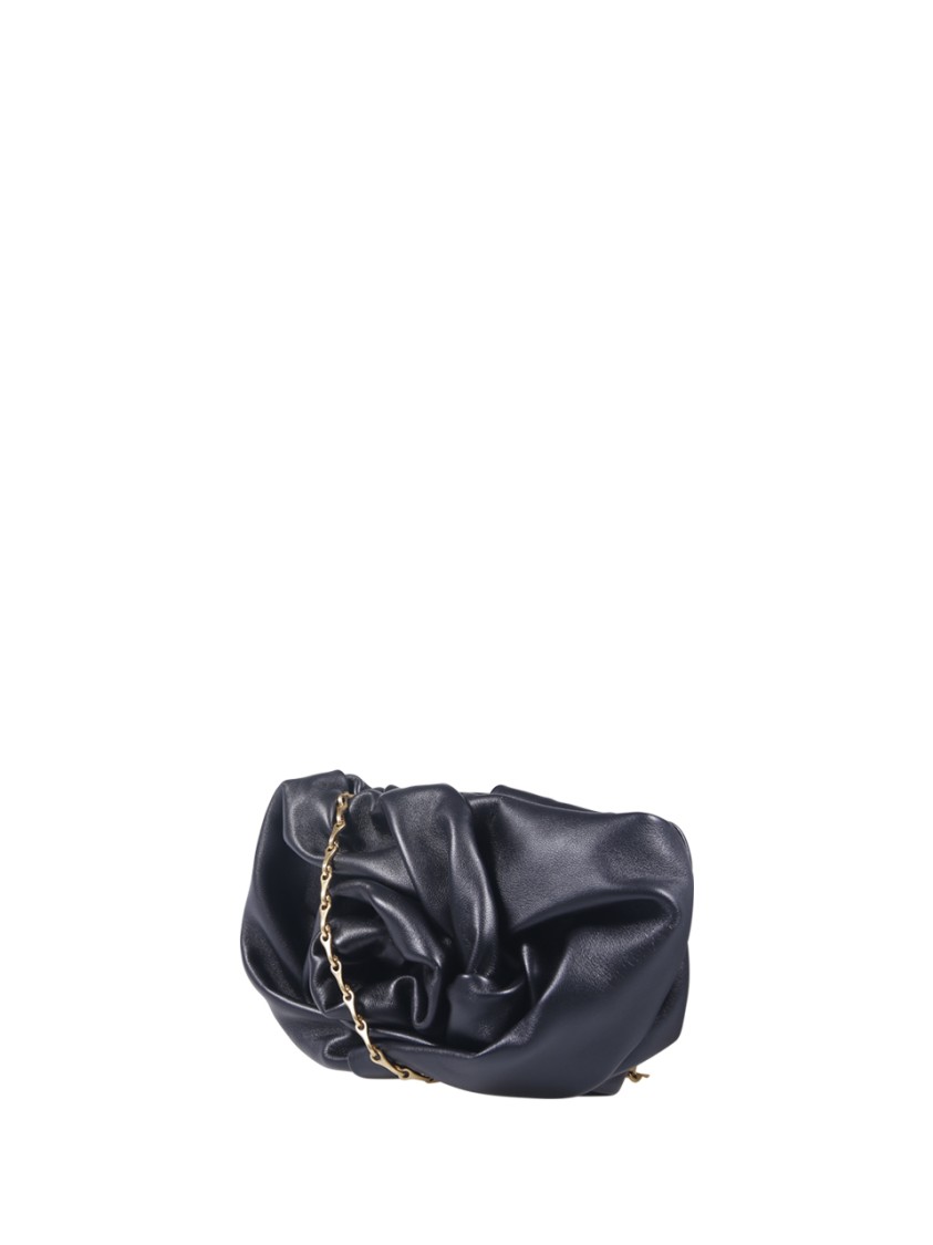 Burberry Ll Rose Clutch W/chain Slt In Black