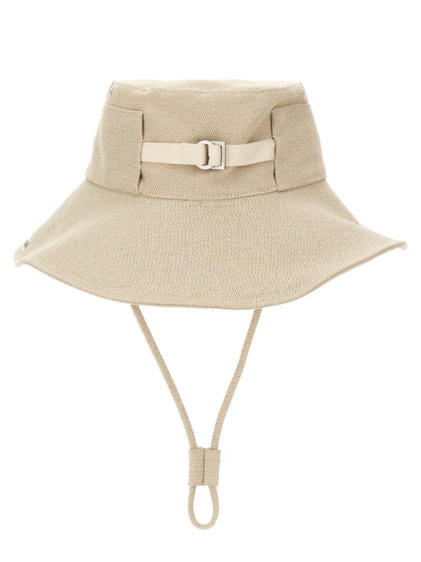 Jacquemus "le Bob De-nimes" Bucket Hat In Yellow