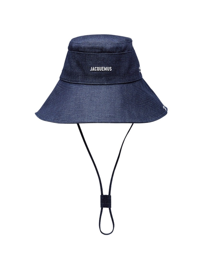 JACQUEMUS JACQUEMUS LE BOB DE-NIMES BUCKET HAT NAVY 