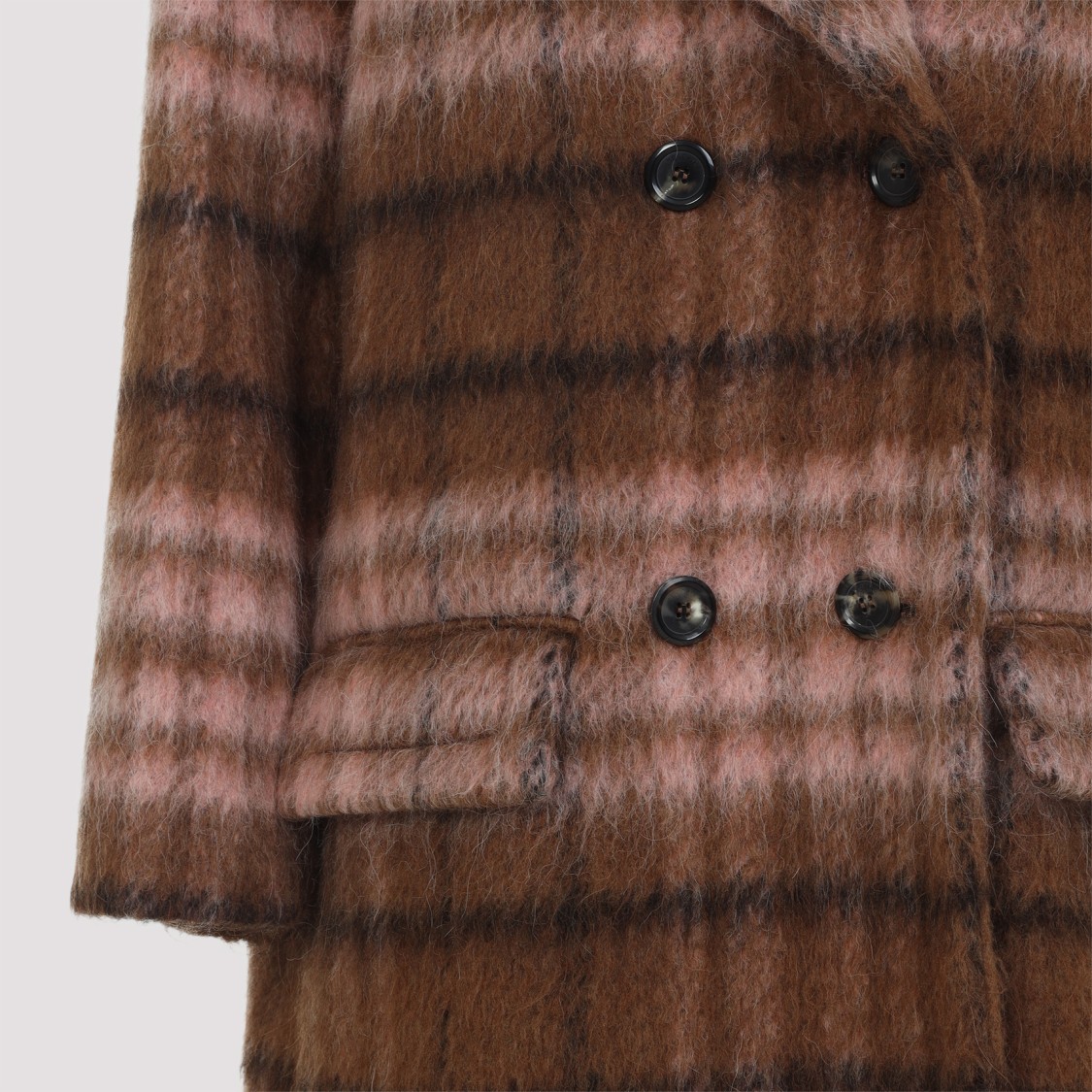 コート MOSCHINO CHECK COAT Moschino Double-Breasted Brown Check Coat | THE LIST