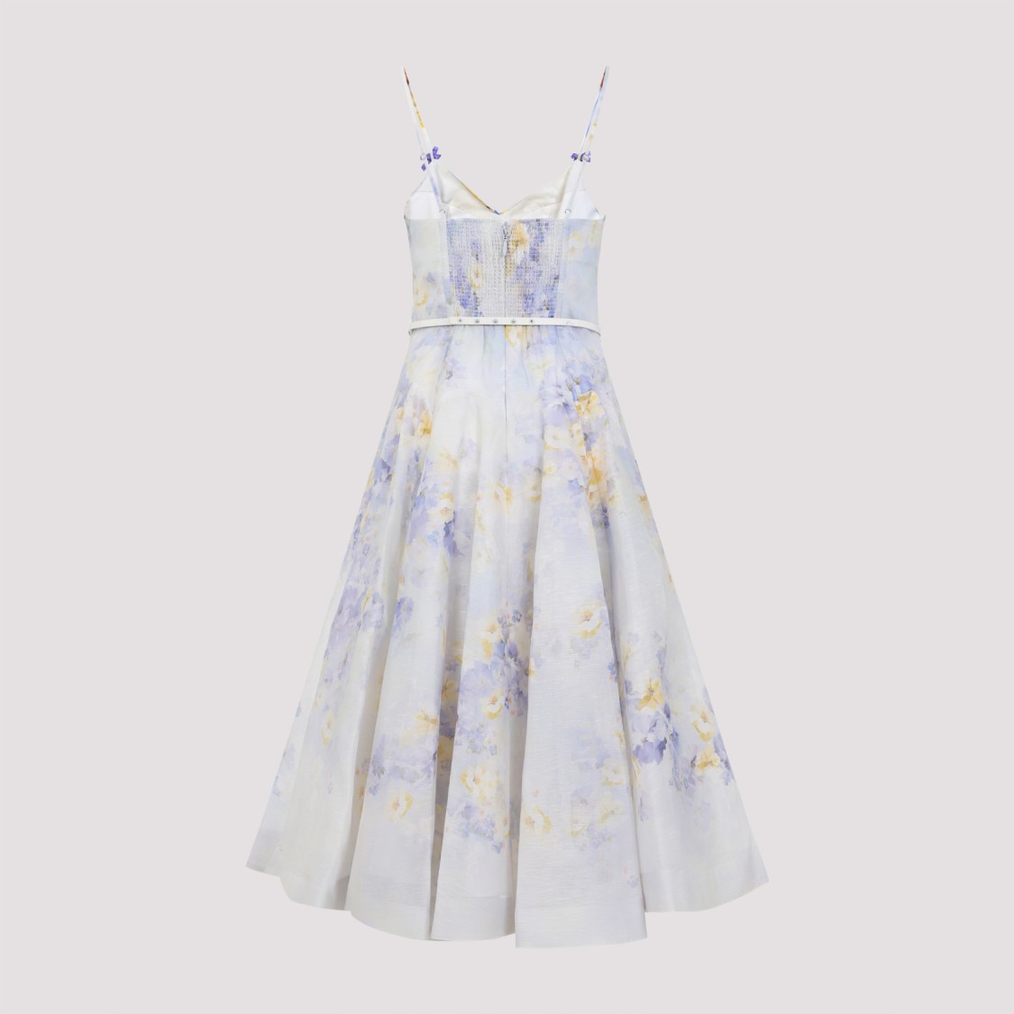 ZIMMERMANN ZIMMERMANN FITTED BODICE DRESS WITH FLARED SKIRT