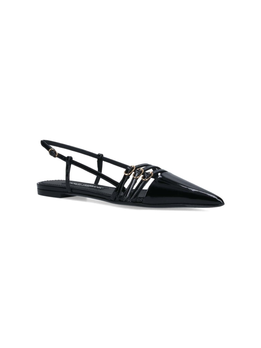 Dolce & Gabbana Slingback Pumps – Black In Black