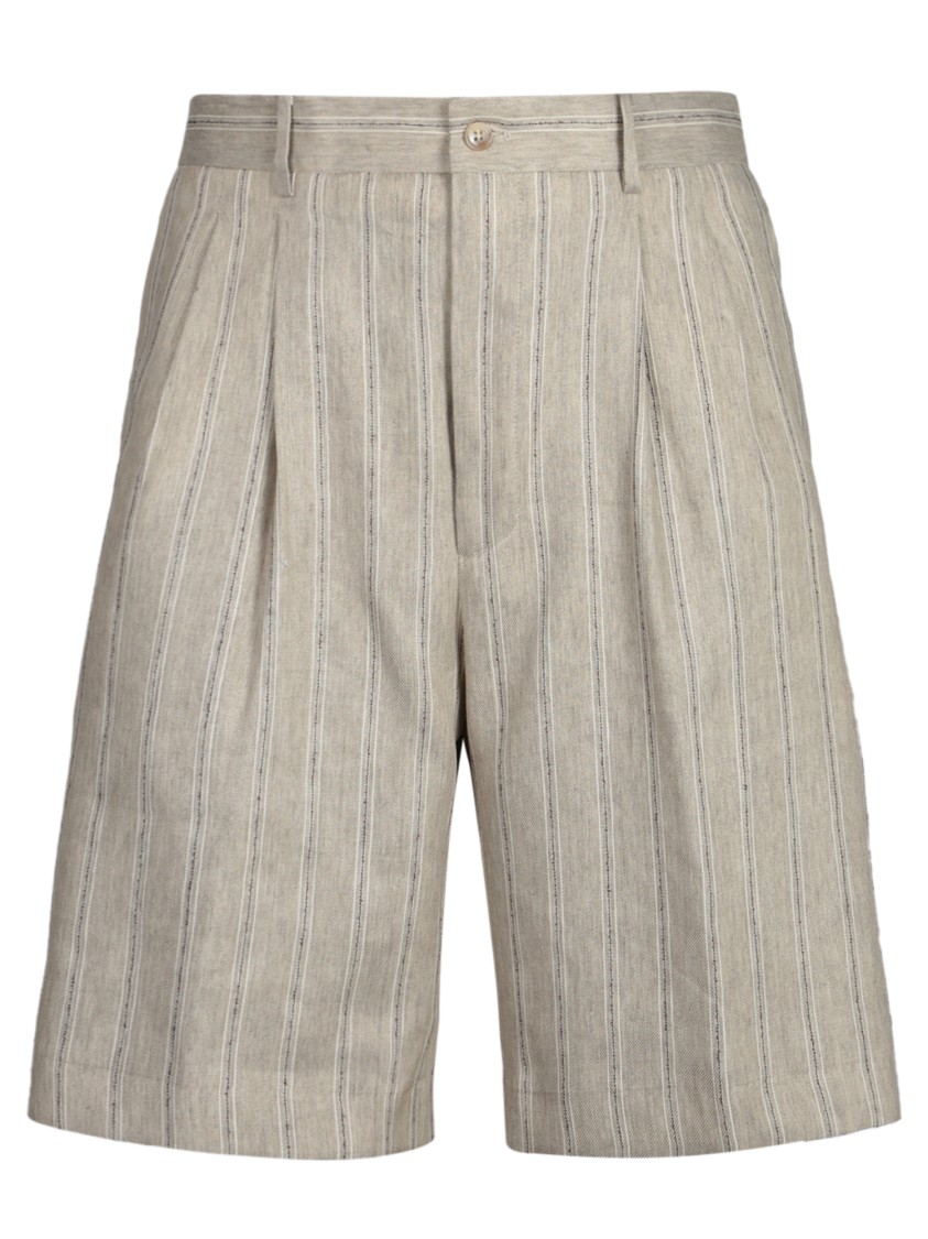 TAGLIATORE TAGLIATORE KNEE-LENGTH BEIGE BERMUDAS