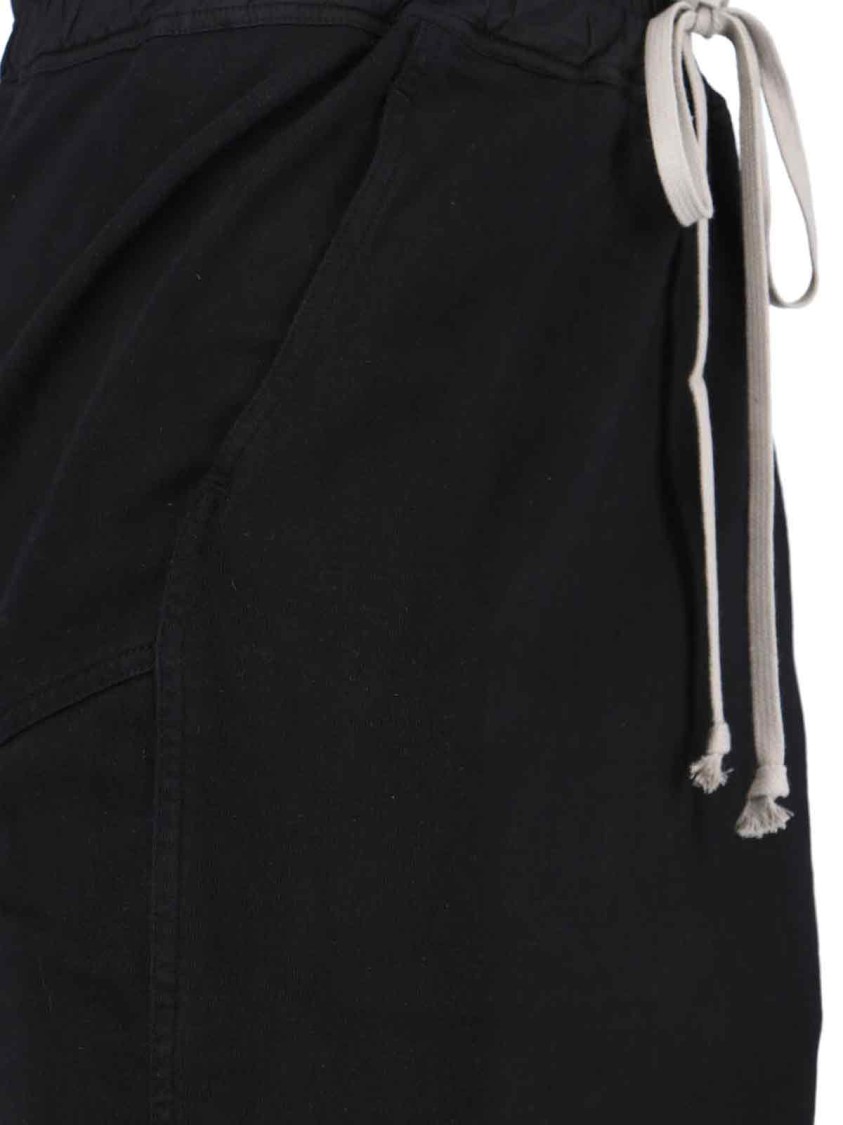 Rick Owens Drkshdw Drkshdw By Rick Owens Maxi Pencil Skirt With Draped Detail – Black In Black