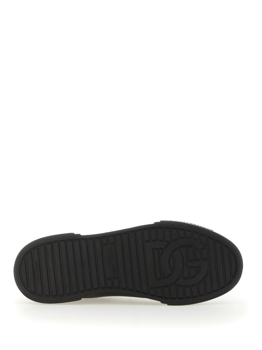 Dolce & Gabbana Portofino Low-top Sneakers In Black
