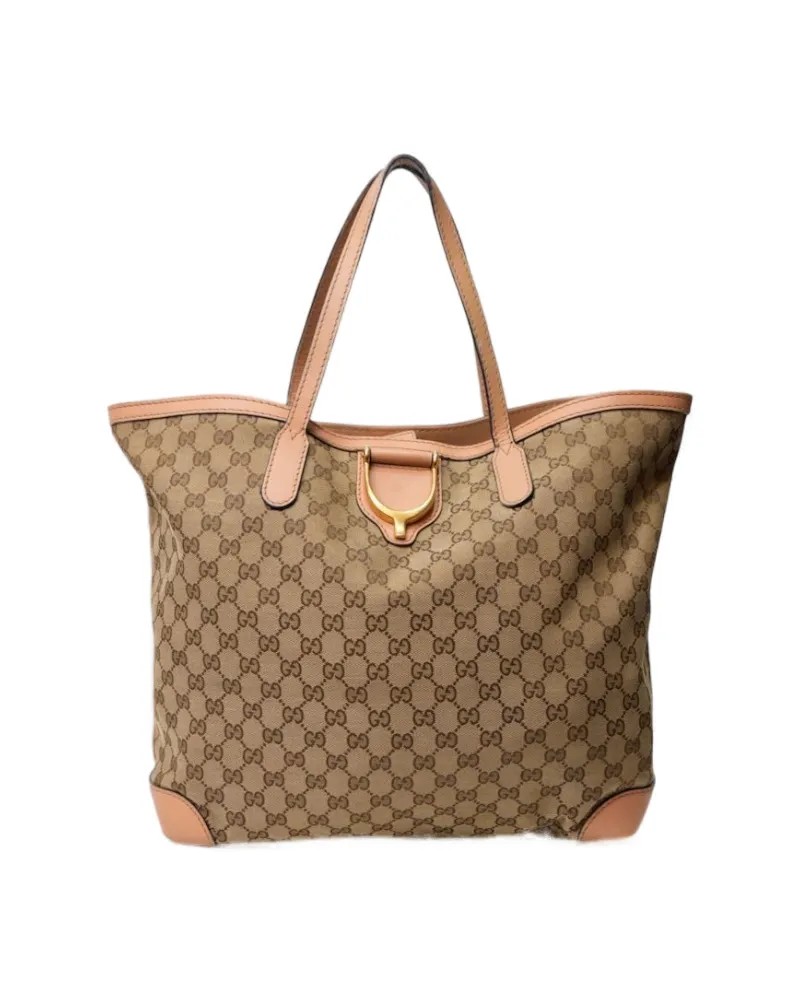 Pre-owned Louis Vuitton Shopper D Large Gg Supreme Pink