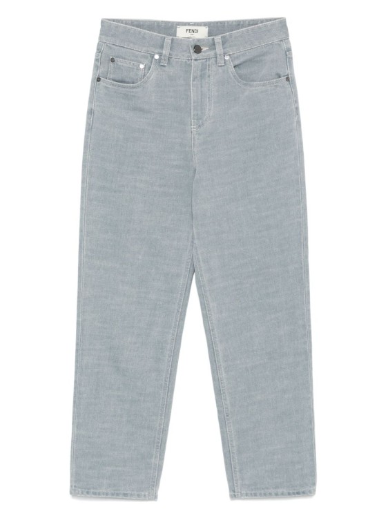 デニム・ジーパン Fendi Straight-Fit Denim Trousers With Iconic Fendi Patch Fendi Straight-Fit Denim Trousers With Iconic Fendi Patch
