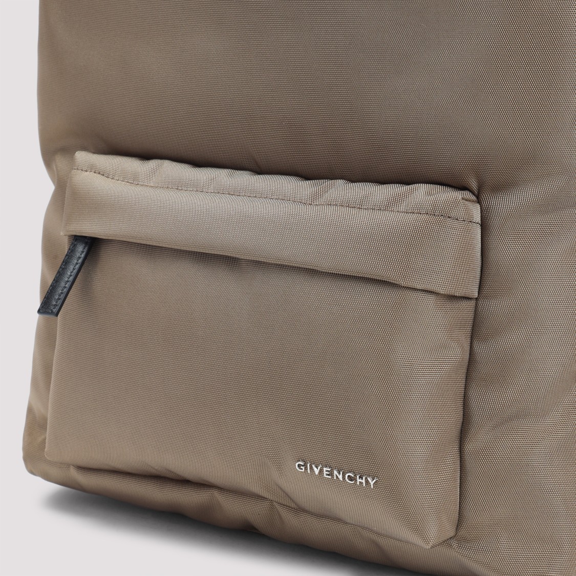 Givenchy Rounded Silhouette Backpack With Textured Finish In Brown