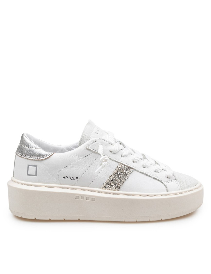 Shop Date D.a.t.e Hill Low Leather Sneakers In White