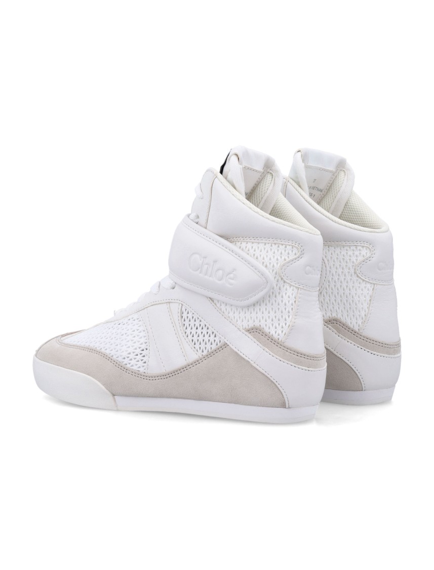 Shop Chloé Kick High-top Woman's Sneaker In White