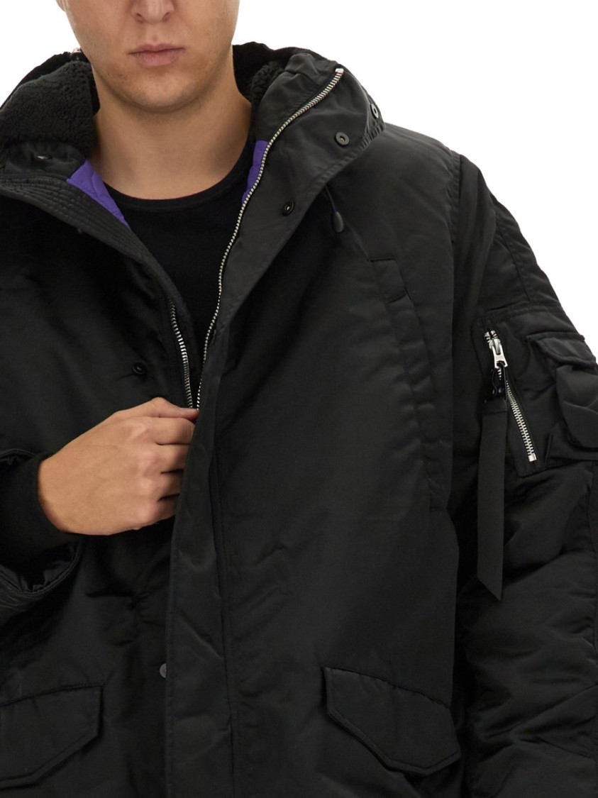 ALPHA INDUSTRIES ALPHA INDUSTRIES "N-3B" LONG BOMBER JACKET