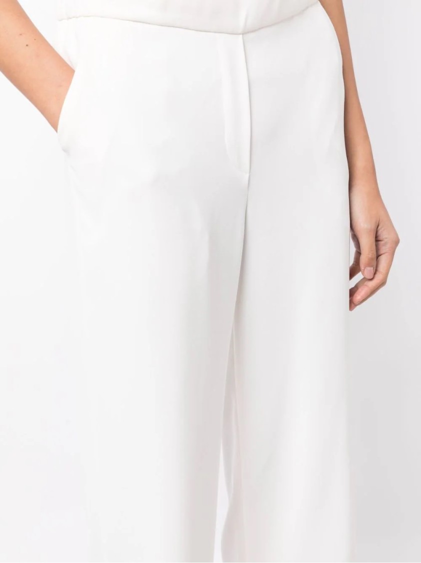 P.a.r.o.s.h . Wide-leg Tailored Pants With High Waist In White