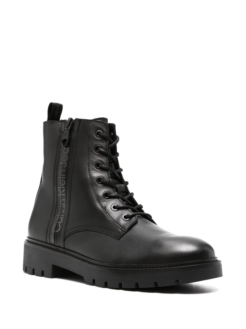 CALVIN KLEIN JEANS EST.1978 CALVIN KLEIN JEANS COMBAT MID LACEUP BOOT ZIP