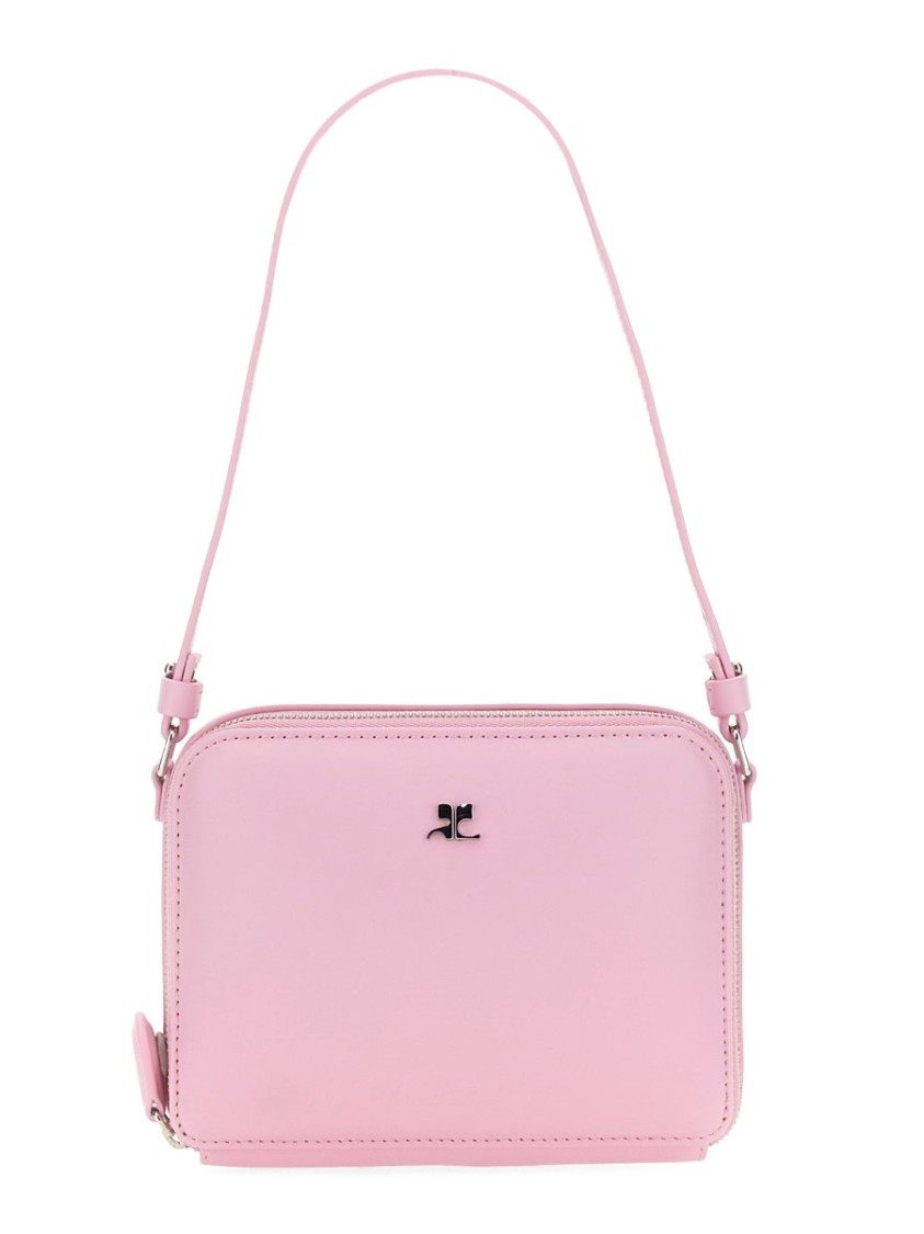 Courrèges Rectangular Shoulder Bag With Adjustable Strap And Minimalist Design