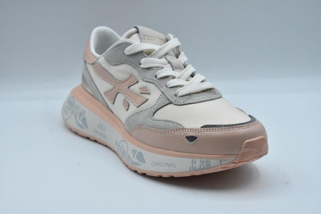 Premiata Modern Retro-inspired Low-top Sneakers With Suede