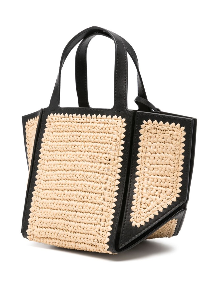 Michael Kors Jordi Small Hand-crocheted And Leather Tote Bag