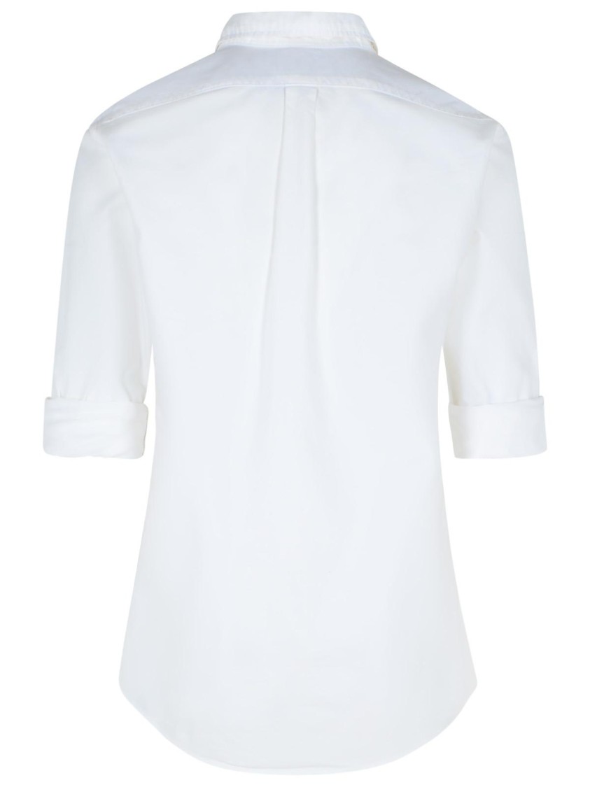 Shop Polo Ralph Lauren White Cotton Shirt