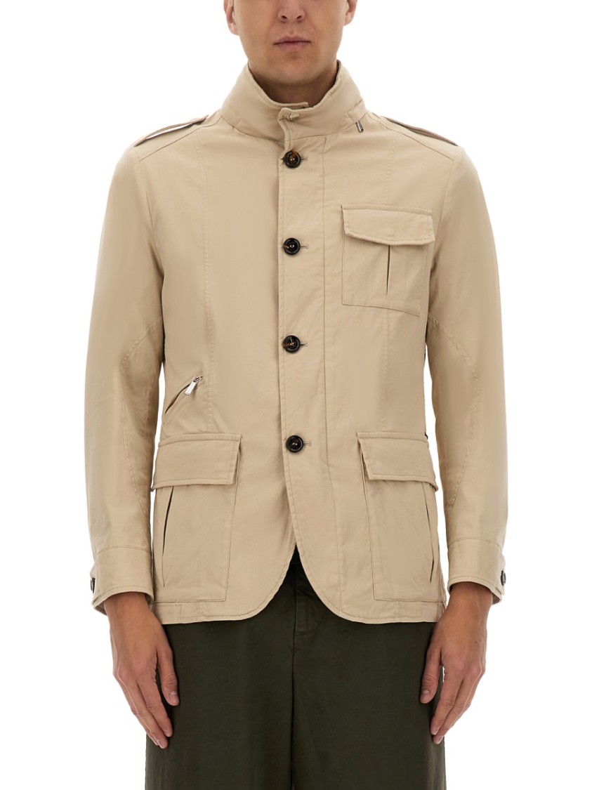 Moorer Port-sac Military-style Button-up Jacket