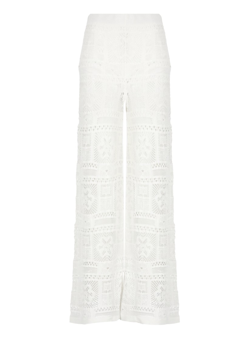 D Exterior D. Exterior White Cotton Pants