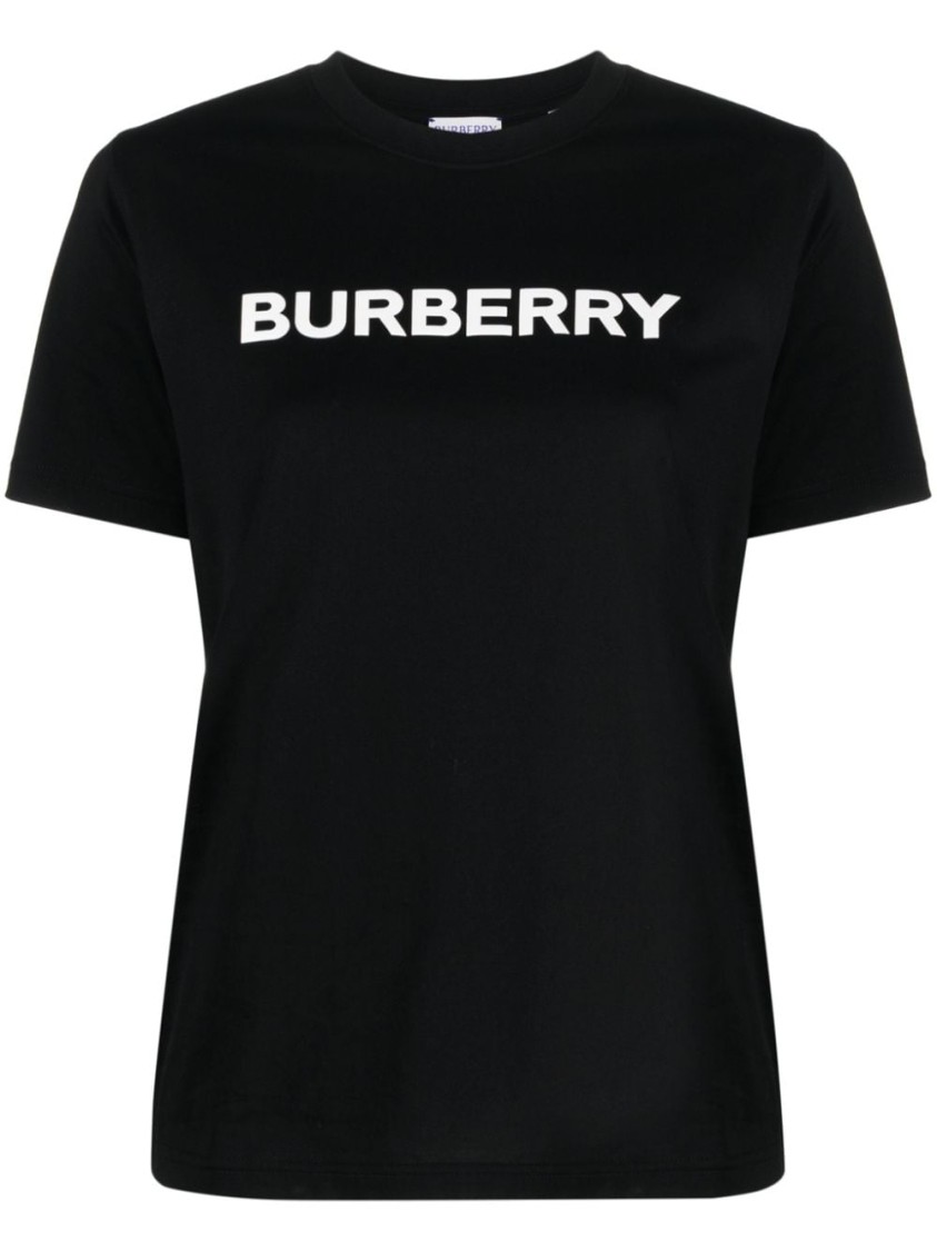 Burberry Regular Logo T-shirt In Black