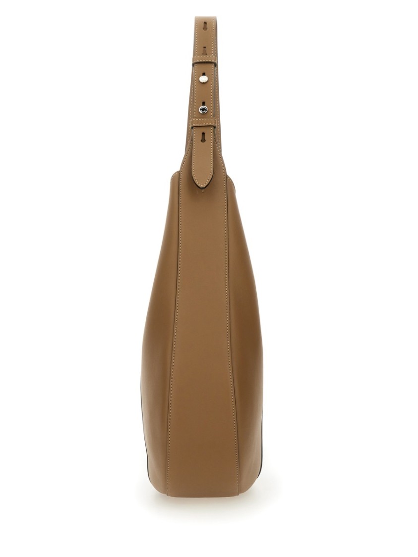 Tod's Brown Calfskin Hobo Bag In Brown