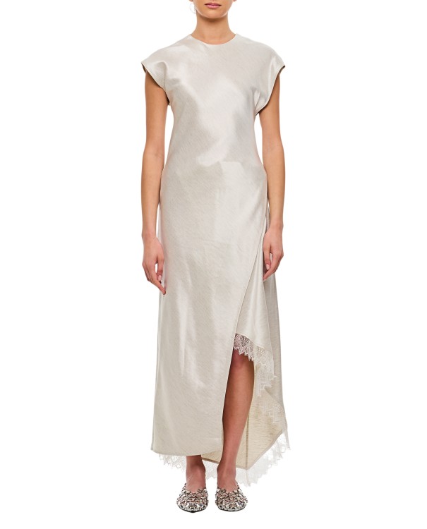 J.W. Anderson Asymmetric Lace Trim Layered Dress | THE LIST