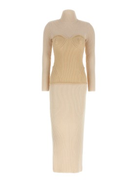 パーティードレス Jean Paul Gaultier Ribbed Merino Wool Corset Dress Jean Paul Gaultier Ribbed Merino Wool Corset Dress | THE LIST