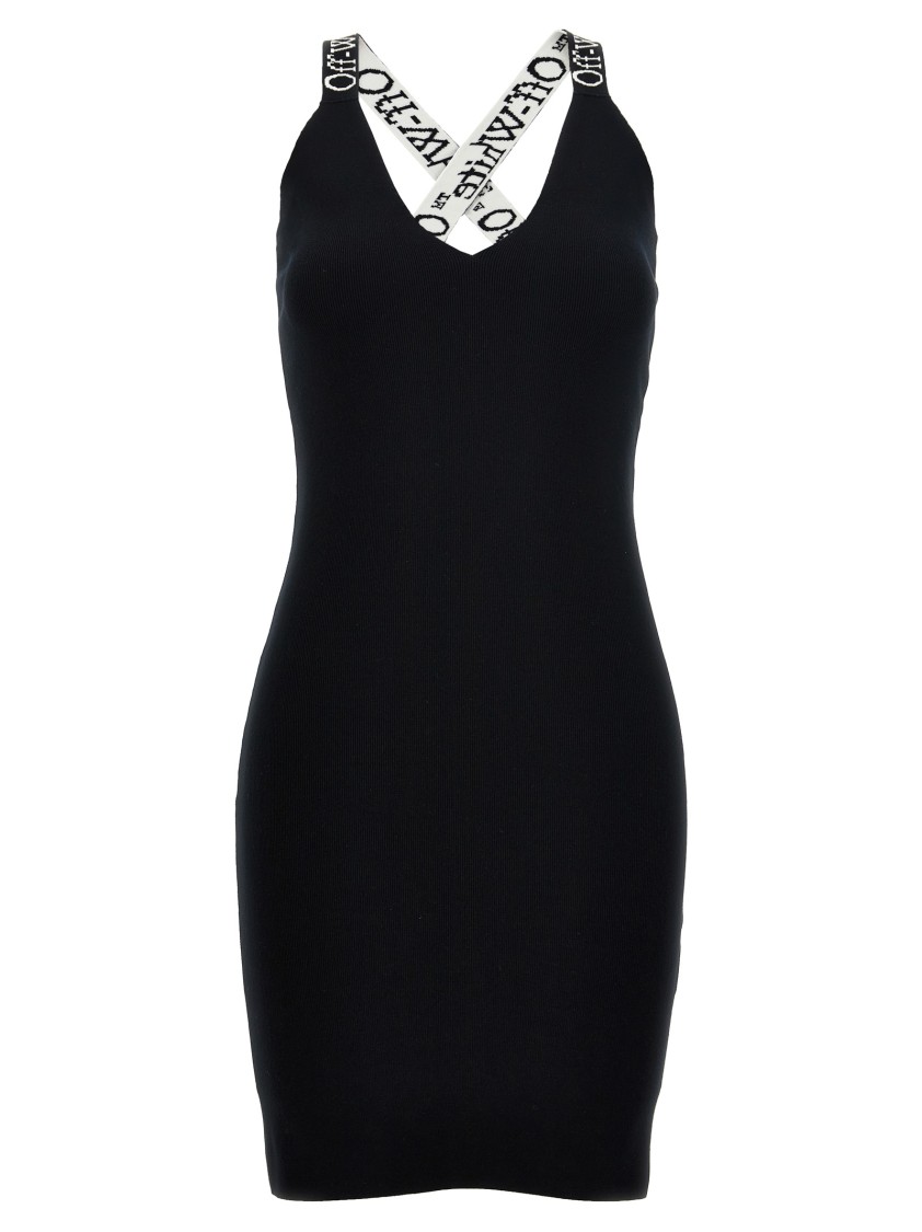 Off-white Women 'logoband' Dress In Black