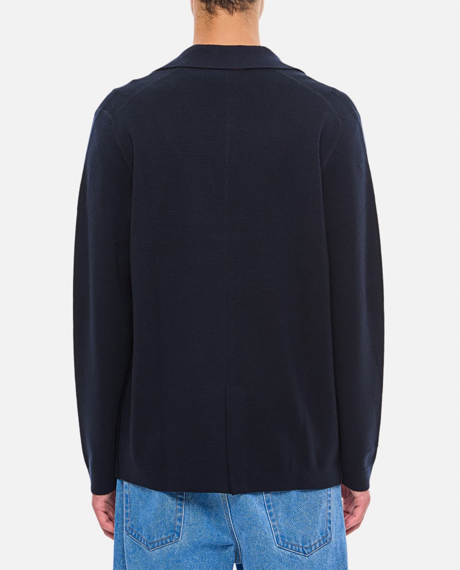 PAUL SMITH PAUL SMITH BLUE SINGLE-BREASTED JACKET