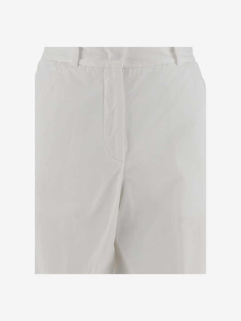 Shop Ql2 Stretch Cotton Pants In White