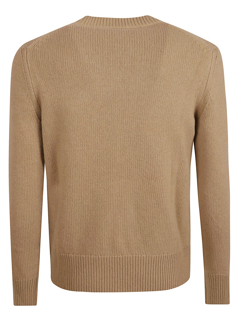 Burberry Heavyweight Cashmere-wool Blend Sweater In Brown