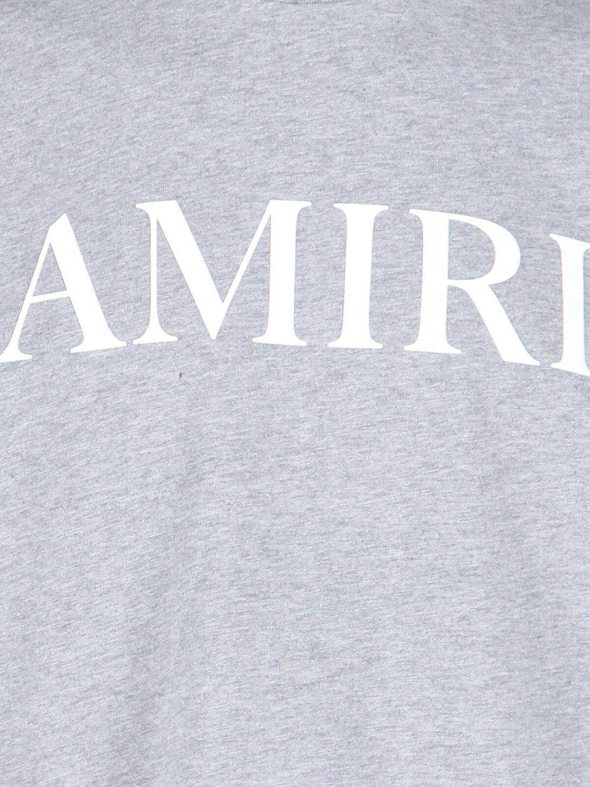 Amiri Stencil Logo-print Cotton-jersey T-shirt In Gray