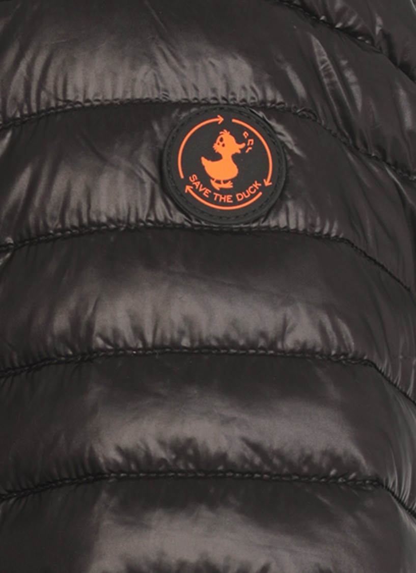 Save The Duck Black Twinkle Padded Jacket In Black