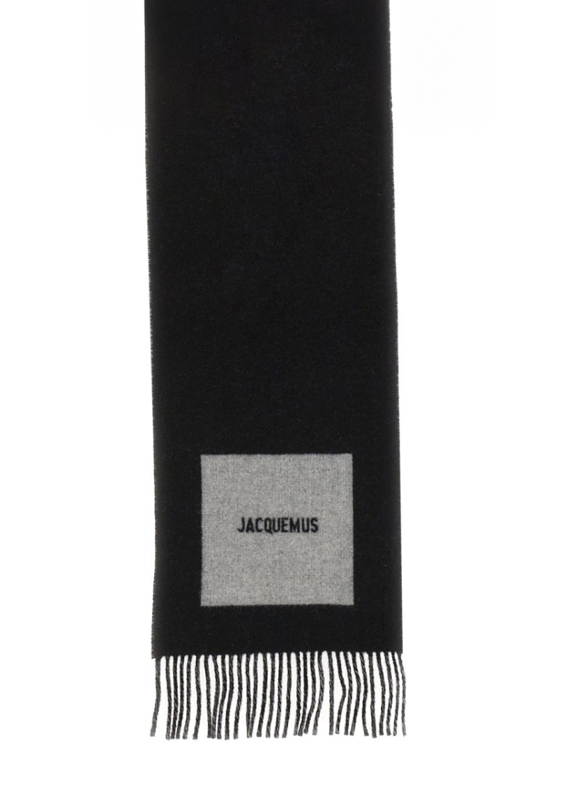 Jacquemus The "rond Carré" Scarf In Black