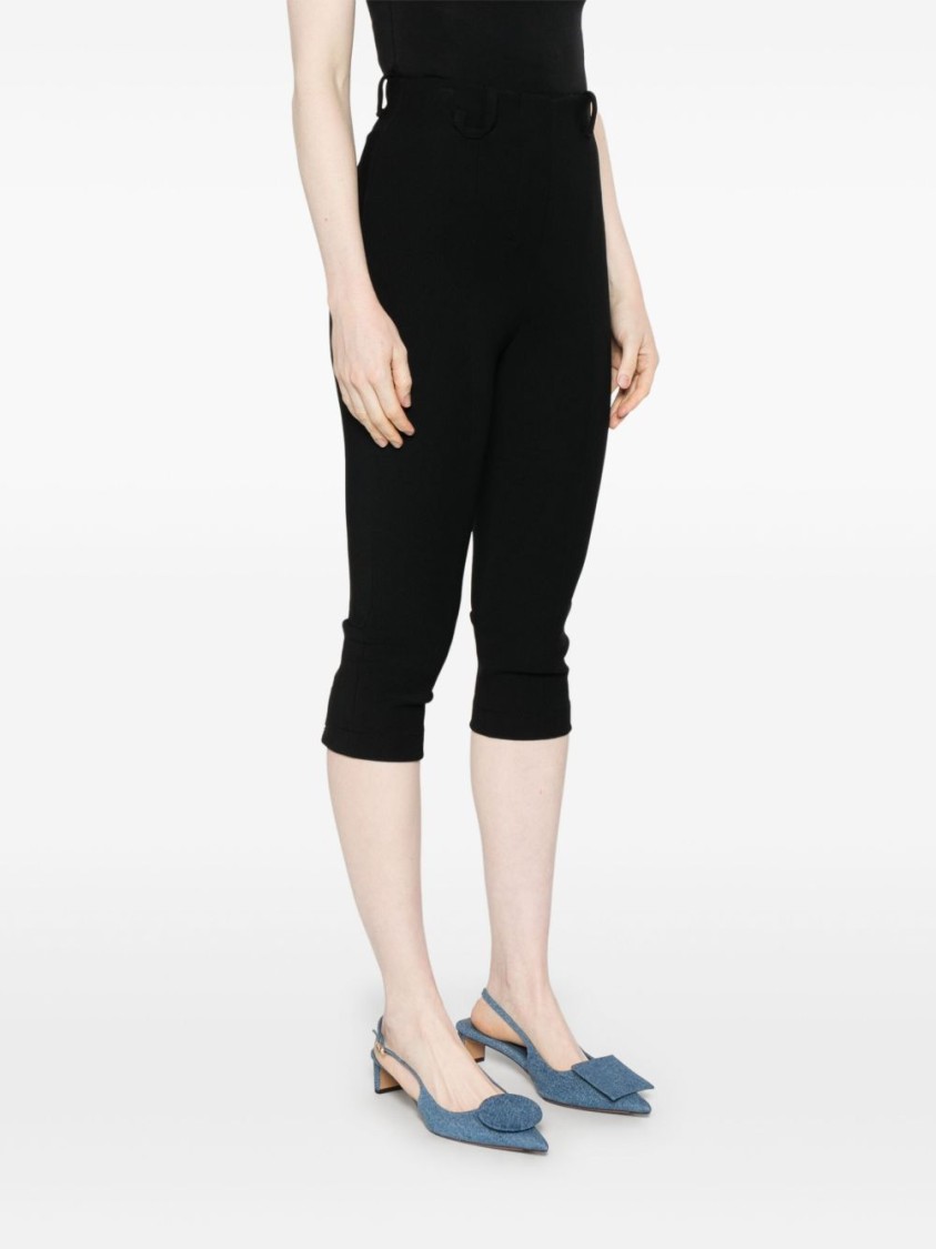 Jacquemus Tailored Capri Trousers With Hidden Fastening And Press Stud Cuffs