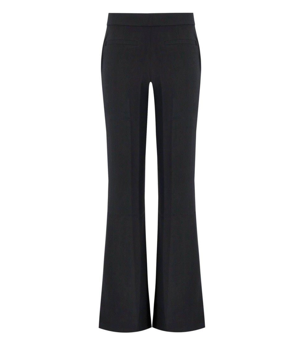 Stine Goya High-waisted Flared Trousers With Side Pockets In Black