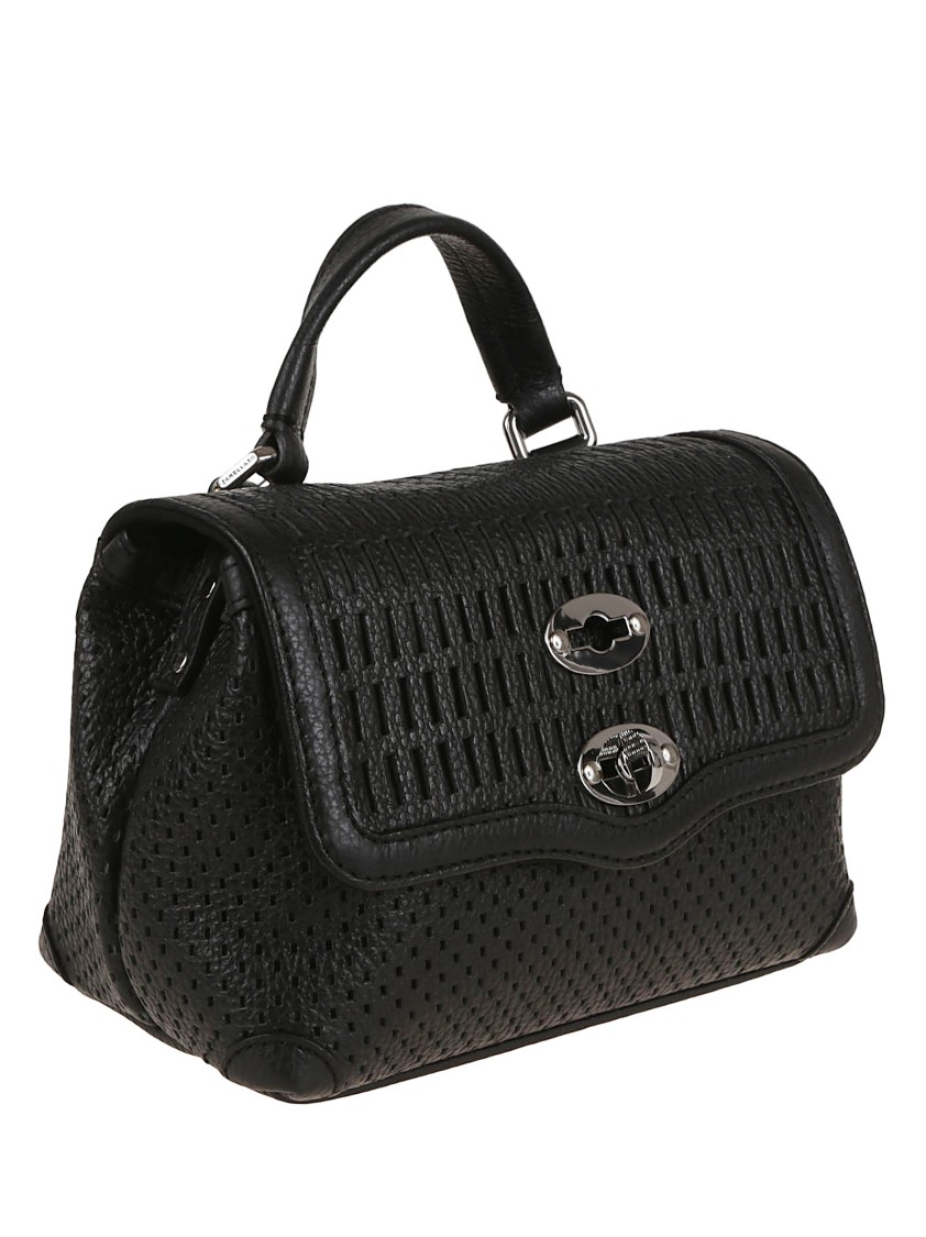 ショルダーバッグ・ポシェット Zanellato Structured Black Calf Leather Shoulder Bag Zanellato Structured Black Calf Leather Shoulder Bag | ModeSens