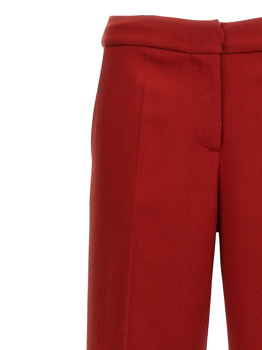 Gianluca Capannolo Red Valerie Straight Leg Pants In Red