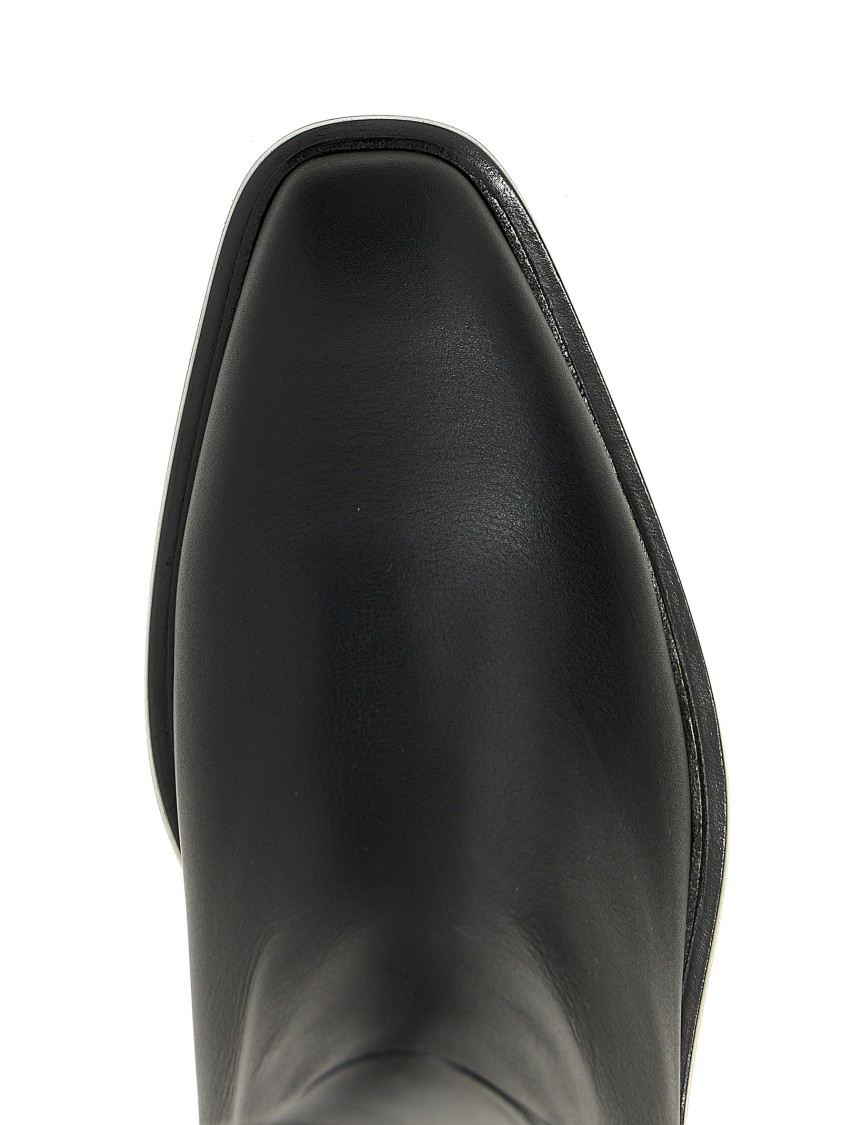 ミドルブーツ Salvatore Ferragamo Roly Ferragamo 'Roly' Boots in Black | THE LIST