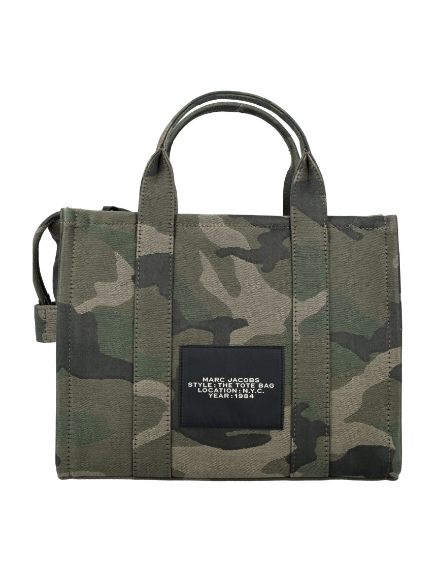 Marc Jacobs The Medium Camo Tote In Green